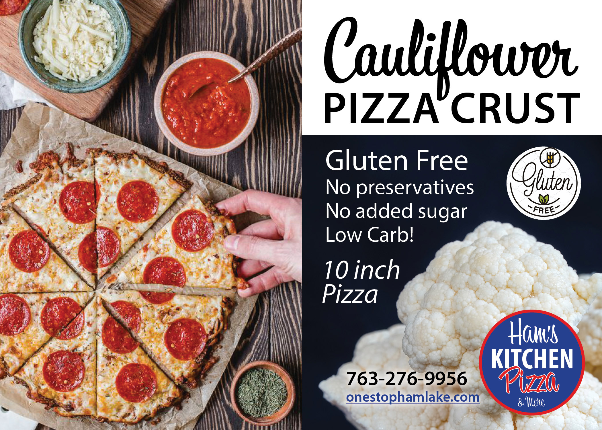 You are currently viewing New Cauliflower Crust for Pizza