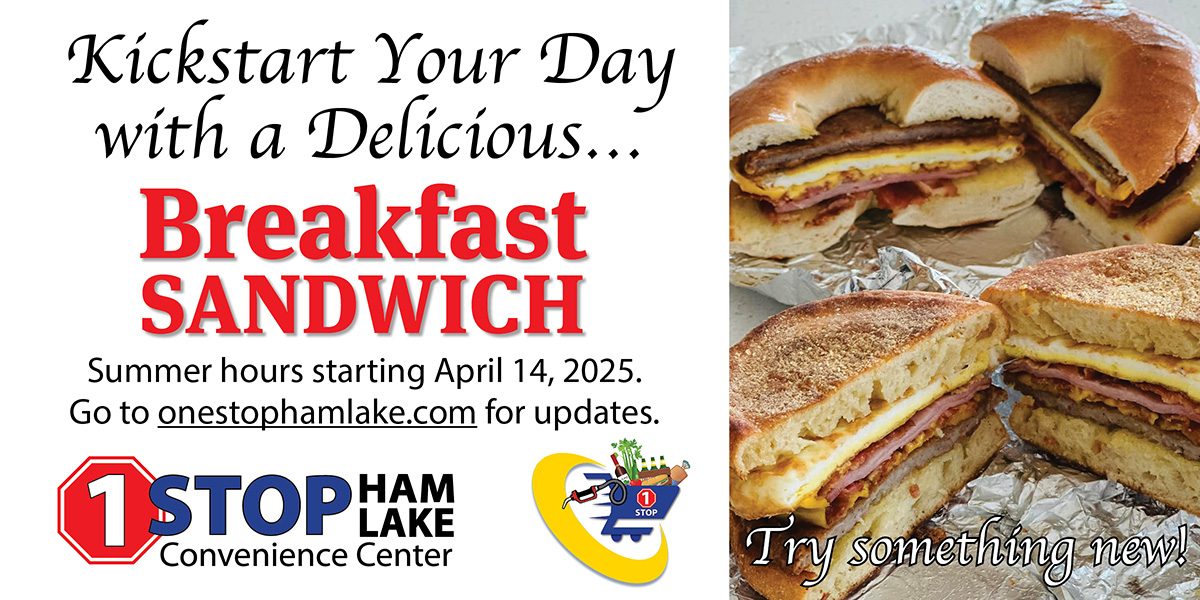 You are currently viewing Now Serving New Breakfast Sandwiches at One Stop Ham Lake!